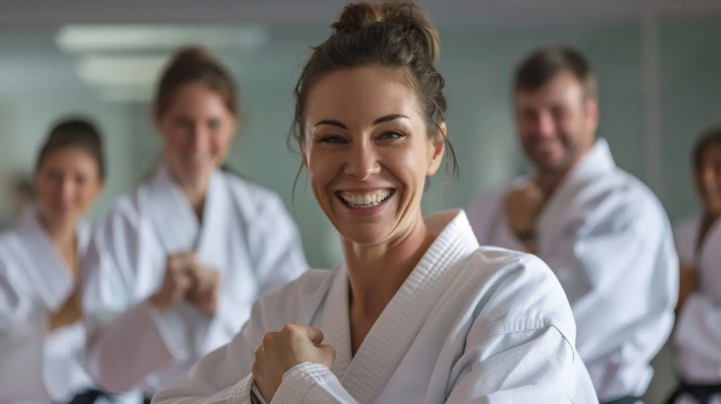 Traditional martial art self-defense training develops self-defense skills, boosts self-esteem, provides a full-body workout, and builds strength. 