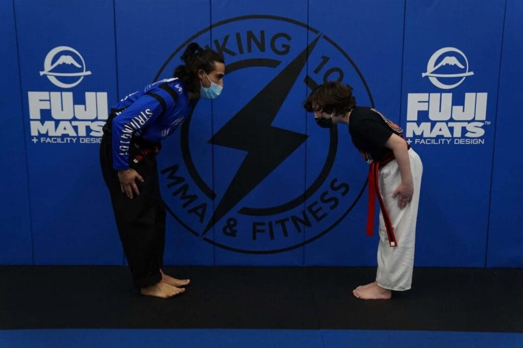 students showing discipline through martial arts classes